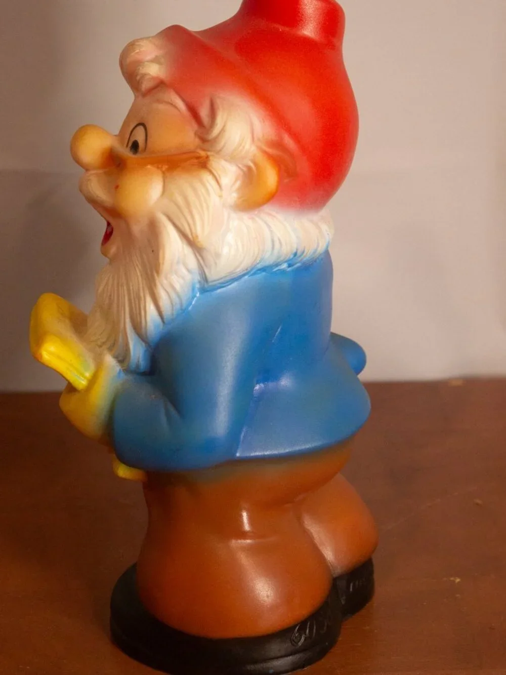 Vintage West Germany Rubber Gnome Figurine – 10”